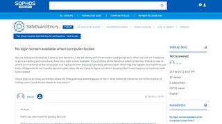 
                            8. No login screen available when computer locked - Forum - SafeGuard ...