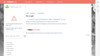 
                            6. No Login - Totara Learn 2.4 - Totara Documentation