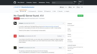 
                            12. No OpenID Server found. · Issue #54 · SmItH197 ... - GitHub