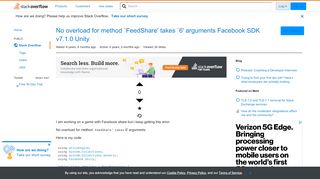 
                            3. No overload for method `FeedShare' takes `6' arguments Facebook ...