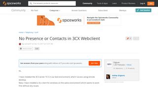 
                            8. No Presence or Contacts in 3CX Webclient - VoIP Forum - ...
