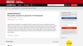 
                            13. No puedo acceder al panel de mi Wordpress | Programación Servidor ...