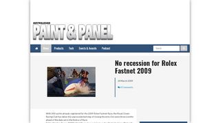 
                            13. No recession for Rolex Fastnet 2009 - Australasian Paint & Panel