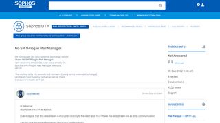 
                            2. No SMTP log in Mail Manager - Mail Protection ... - Sophos Community