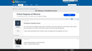 
                            6. No Startup or Shutdown Sound - Windows 10 Forums