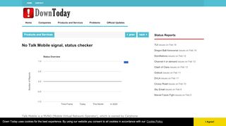 
                            11. No Talk Mobile signal, status checker | Down Today