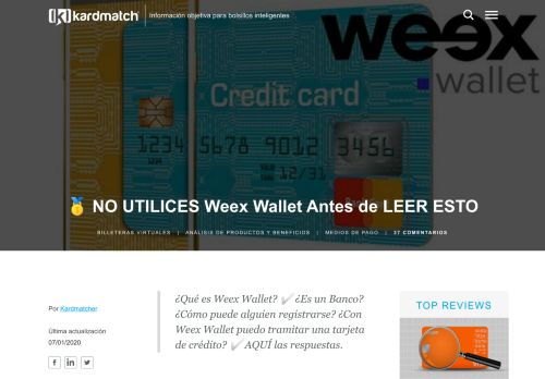 
                            8. ?NO UTILICES Weex Wallet Antes de LEER ESTO - Blog Kardmatch