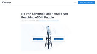 
                            8. No Wifi Landing Page? You're Not Reaching 450M People - Instapage
