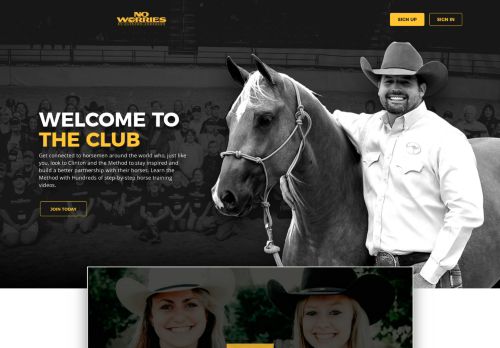 
                            7. No Worries Club: Horse Training Videos, Tips and Forums