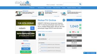 
                            6. NobarTV Online | Startup Ranking