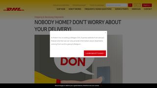
                            7. Nobody home? Don't worry about your delivery! - DHL Express