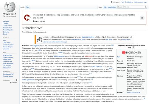 
                            13. Nobroker.com - Wikipedia
