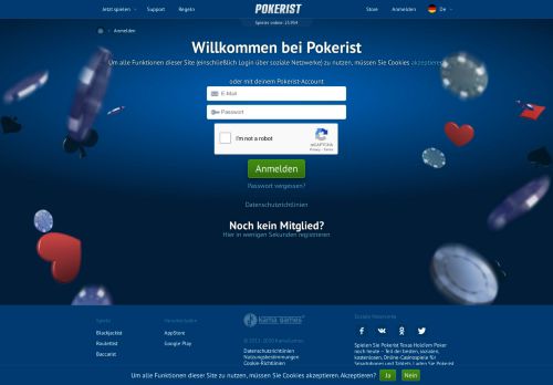 
                            4. Noch kein Mitglied? - Pokerist.com - an Exciting Mobile and Social ...