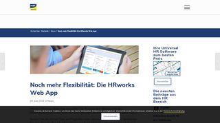 
                            6. Noch mehr Flexibilität: Die HRworks Web App | HR Software: HRworks