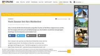 
                            9. Noch Zimmer frei fürs Oktoberfest 2016 in München - RP Online