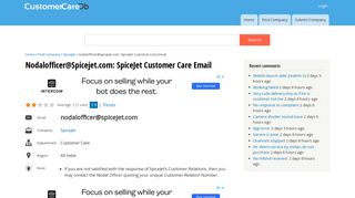 
                            10. nodalofficer@spicejet.com: SpiceJet Customer Care Email ...
