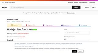 
                            5. node-oss-client - npm