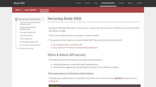 
                            1. Node-RED : Security