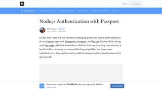 
                            12. Node.js Authentication with Passport – CloudBoost