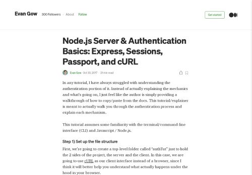 
                            12. Node.js Server & Authentication Basics: Express, Sessions, Passport ...