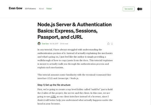 
                            3. Node.js Server & Authentication Basics: Express, Sessions ...