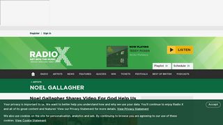 
                            8. Noel Gallagher Shares Video For God Help Us All (Demo) - Radio X