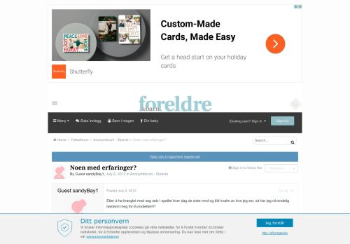 
                            10. Noen med erfaringer? - Anonymforum - Skravle - Foreldreforum ...