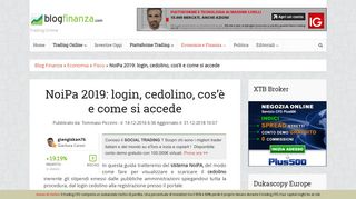 
                            11. NoiPa 2019: login, cedolino, cos'è e come si accede - BlogFinanza.com