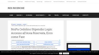 
                            6. NoiPa Cedolino Stipendio Login: Accesso all'Area Riservata, Ecco ...