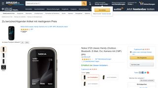 
                            10. Nokia 3720 classic Handy grey: Amazon.de: Elektronik