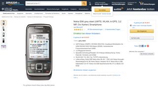 
                            12. Nokia E66 grey steel Smartphone: Amazon.de: Elektronik