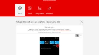 
                            11. Nokia Lumia 630 - Activate Microsoft account on phone | Vodafone ...