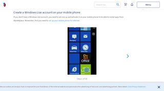 
                            10. Nokia Lumia 800 - Create a Windows Live account on your mobile ...