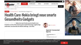 
                            13. Nokia: Neue smarte Health-Produkte - COMPUTER BILD