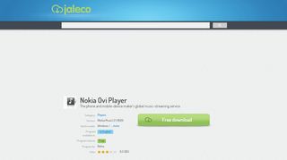 
                            12. Nokia Ovi Player - Free Download