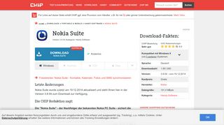 
                            8. Nokia Suite Download – kostenlos – CHIP