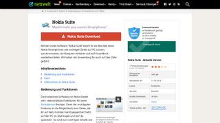 
                            13. Nokia Suite - Download - NETZWELT