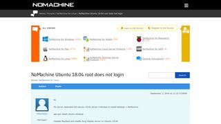 
                            8. NoMachine Forums - NoMachine Ubuntu 18.04 root does not login