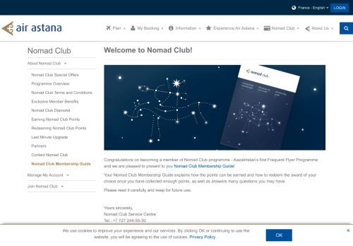 
                            8. Nomad Club Membership Guide - Air Astana