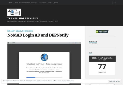 
                            11. NoMAD Login AD and DEPNotify - Travelling Tech Guy