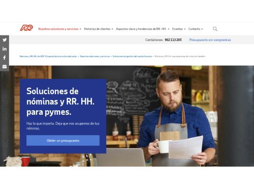 
                            4. Nóminas y RR. HH. para empresas de todos los tamaños - ADP