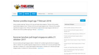 
                            11. Nomor prediksi togel sgp 7 februari 2018 | TogelResmi