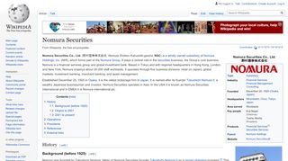 
                            11. Nomura Securities - Wikipedia