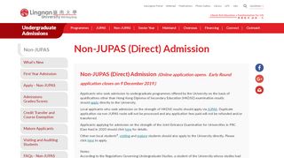 
                            8. Non-JUPAS - Lingnan University
