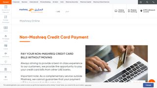 
                            4. Non-Mashreq Credit Card Payment | Personal Banking | Mashreq Bank