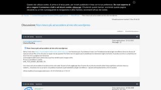 
                            11. Non riesco più ad accedere al mio sito wordpress - forum ...