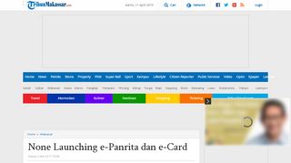 
                            12. None Launching e-Panrita dan e-Card - Tribun Timur