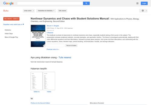 
                            13. Nonlinear Dynamics and Chaos with Student Solutions Manual: With ... - Hasil Google Books