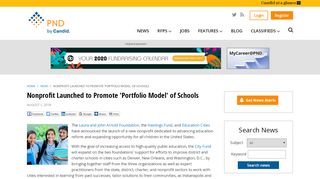 
                            10. Nonprofit Launched to Promote 'Portfolio Model' of Schools | News | PND