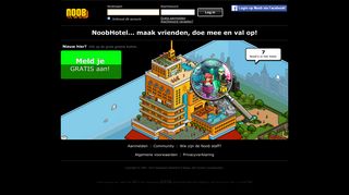 
                            2. NoobHotel - Maak vrienden, doe mee en val op!